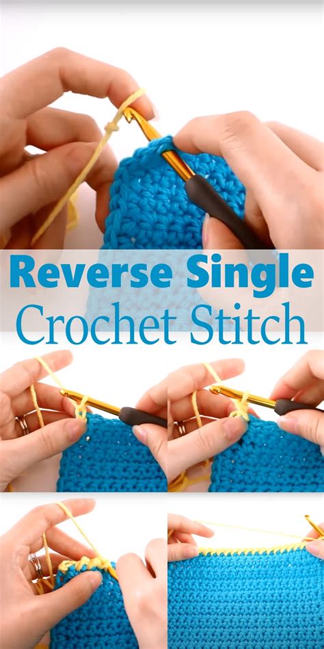 reverse single crochet stitch.